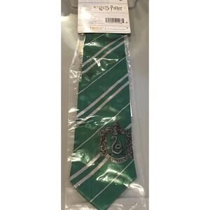 Official Harry Potter Green Slytherin House Tie with crest/logo HALLOWEEN